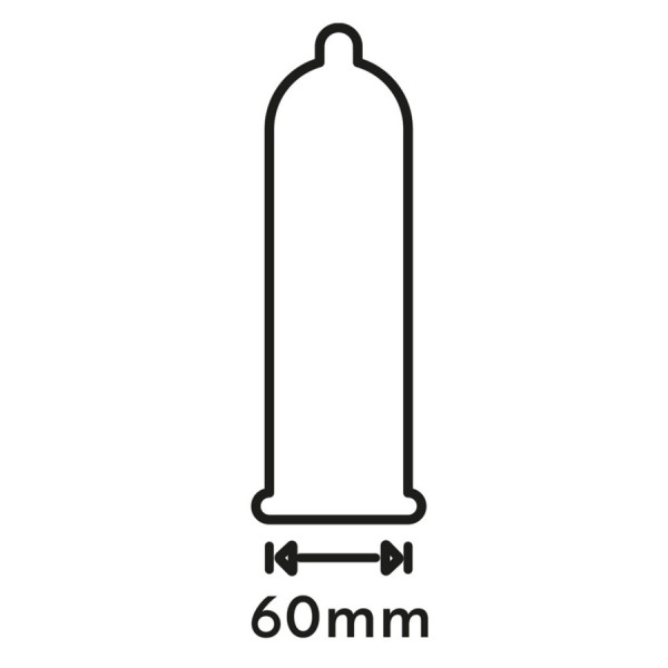 Préservatifs lubrifiés en latex x12 avec réservoir Extra Large 60 mm 